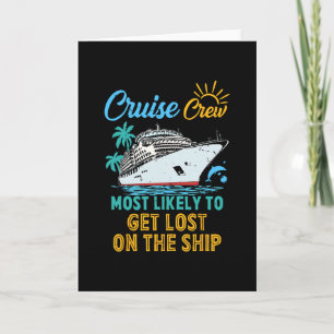 Carte Équipage de croisière en famille drôle le plus sus
