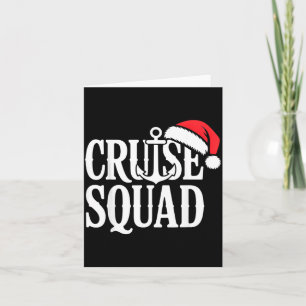 Carte Équipage de croisière fête de Noël amateurs de nau