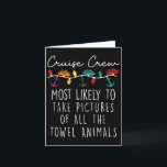 Carte Équipage de croisière le plus susceptible de photo<br><div class="desc">Équipage de croisière le plus susceptible de photographier toutes les serviettes</div>