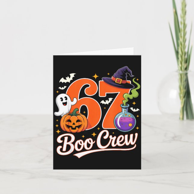 Carte équipage de fantôme drôle halloween sorcière citro (Devant)