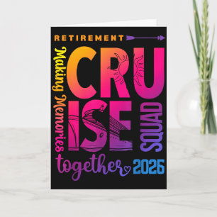 Carte Équipage de la croisière de retraite Tie Dye 2026
