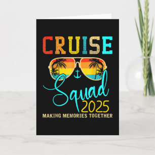 Carte Équipage de l'escouade Croisière 2025 Été Vacances