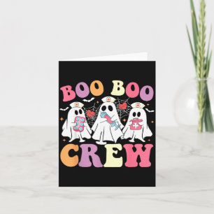 Carte Équipage Funny Boo Boo Costume d'Halloween Infirmi