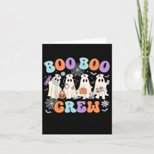Carte Équipage Groovy Boo Boo Infirmière Drôle Fantôme F