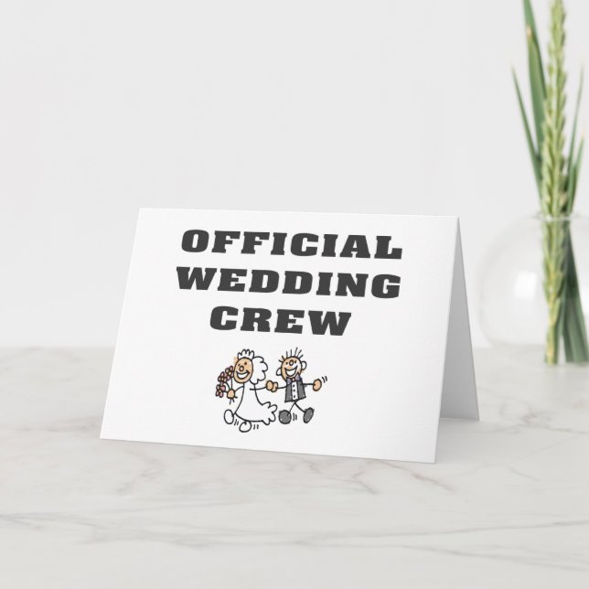 Carte Équipage officiel de mariage (Devant)