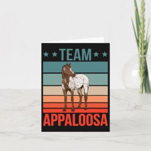 Carte Équipe Appaloosa Horse Équitation Stuart Horseback