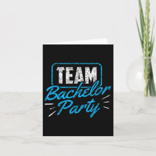Carte Équipe Bachelor Party Mariée Groom _3