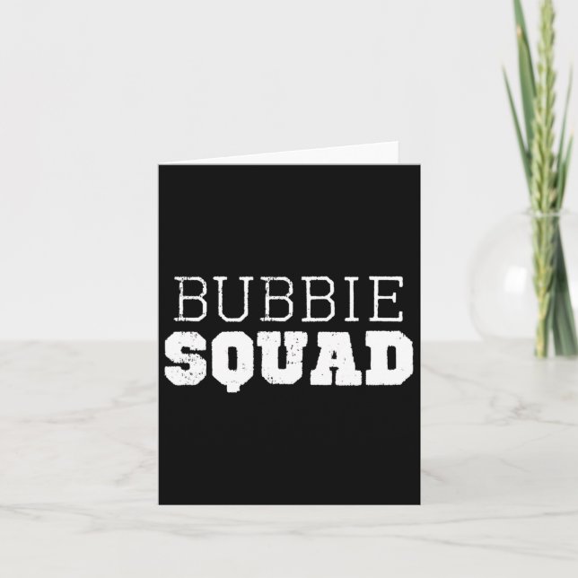 Carte Équipe Bubbie Cool Drôle  (Devant)
