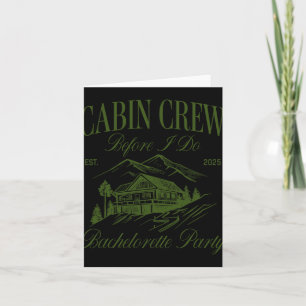 Carte Équipe cabine avant de faire Bachelorette Party Ca