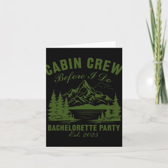 Carte Équipe cabine avant de faire Bachelorette Party Ca (Devant)