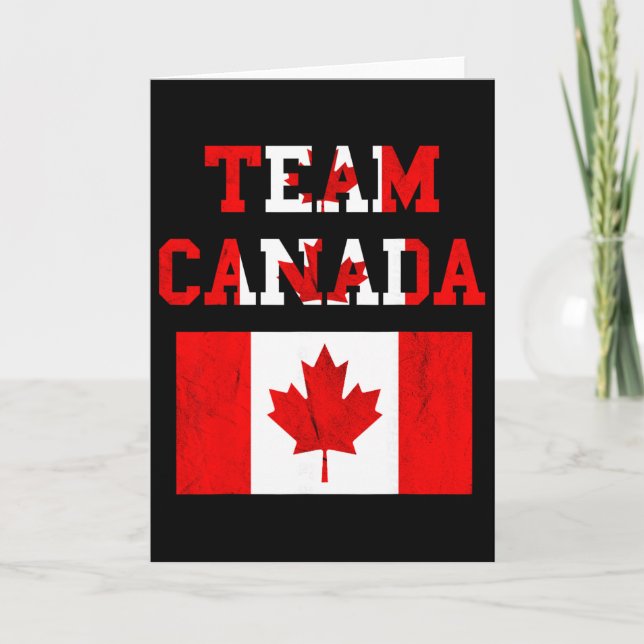 Carte Équipe Canada Équipe de soccer canadienne Feuille  (Devant)