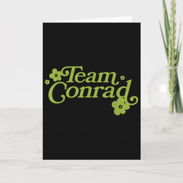 Carte Équipe Conrad Graphique Floral Pour Hommes Femmes  (Devant)