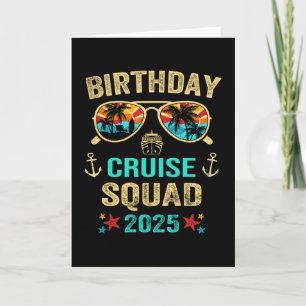 Carte Équipe Croisière d'anniversaire 2025