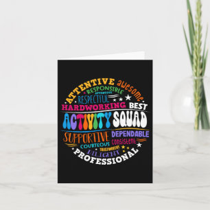 Carte Équipe d'activité Professionnels permanents Équipe