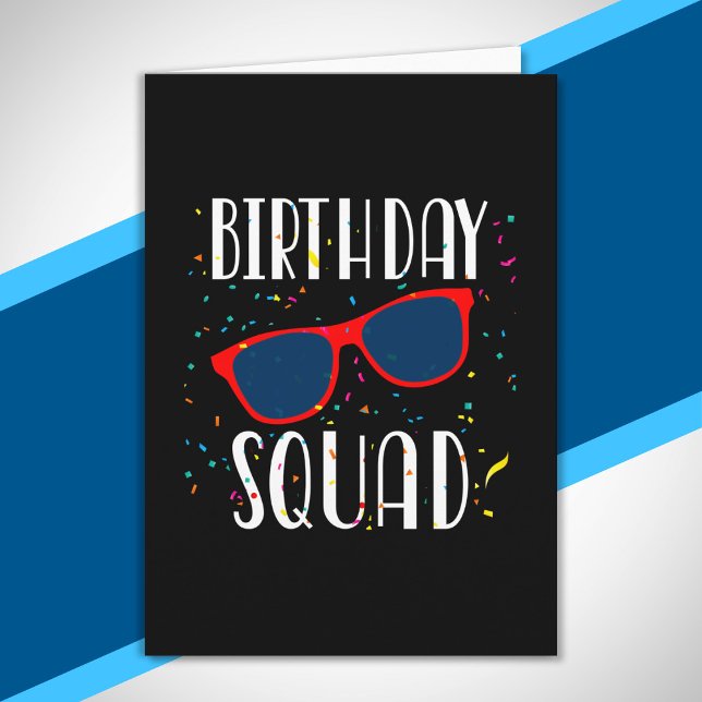 Carte Équipe d'anniversaire Cool Fun Mignon Party assort (Créateur téléchargé)