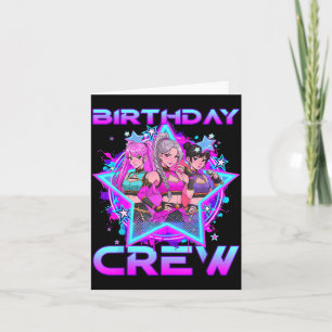 Carte Équipe d'anniversaire Enfants K Pop Filles Fille d