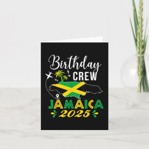 Carte Équipe d'anniversaire Jamaïque 2025 Tropical Vibe 