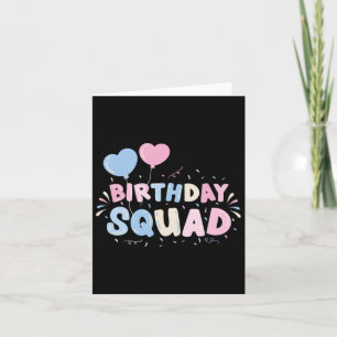 Carte Équipe d'anniversaire pastel pour fête d'anniversa