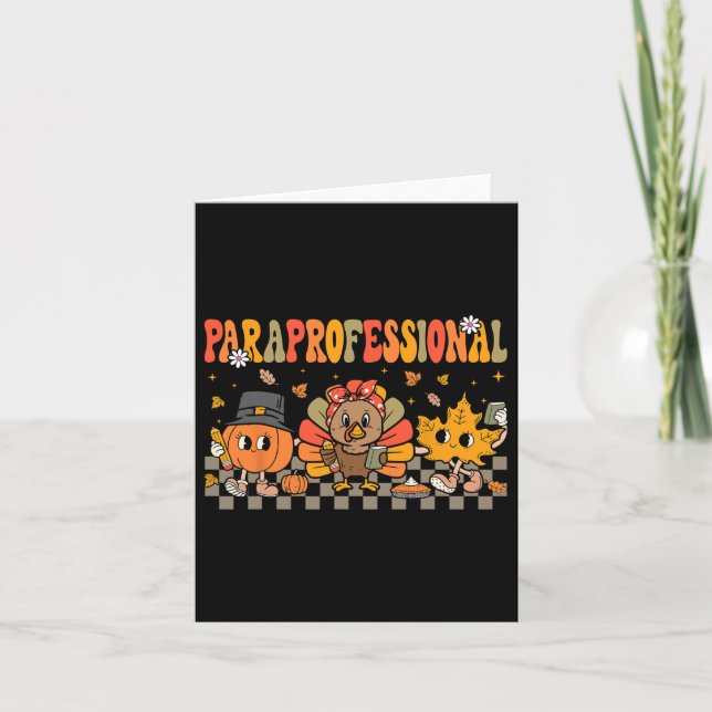 Carte Équipe d'automne des paraprofessionnels Merci à l' (Devant)