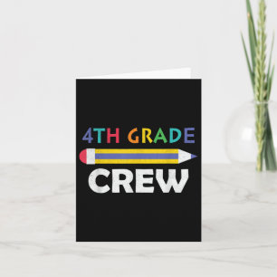 Carte Équipe de 4e année Cute Retour à l'école