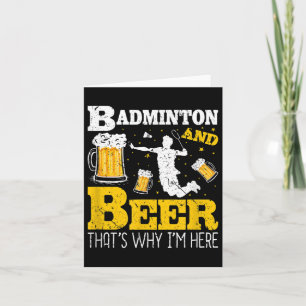 Carte Équipe de Badminton Boire de la bière