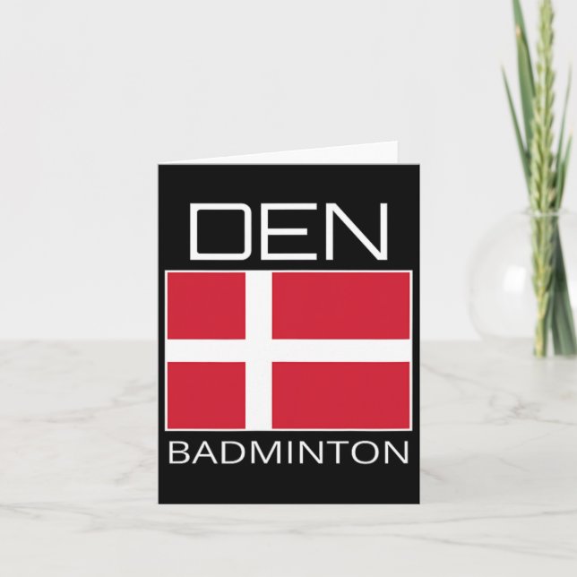 Carte Équipe de badminton du Danemark Athlète danois Dra (Devant)
