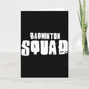 Carte Équipe de badminton pour joueurs de badminton