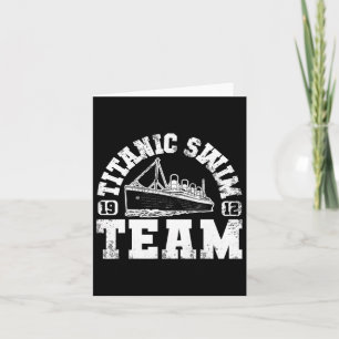 Carte Équipe De Baignade Titanique - Baignade Amusante E