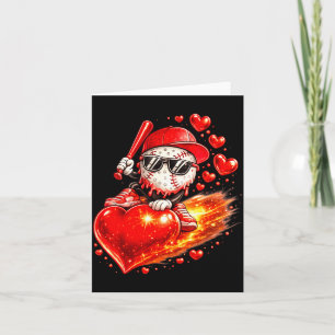 Carte Équipe de baseball de la Saint-Valentin Drip Ice C