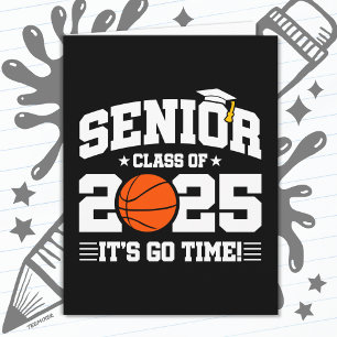 Carte Équipe de basket-ball Classe 2025 Graduation Senio