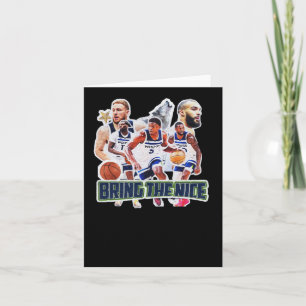 Carte Équipe de basket-ball Minnesota Squad Design 1
