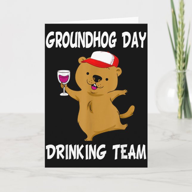 Carte Équipe de boisson de la journée de la marmotte Mig (Devant)