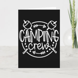 Carte Équipe de camping Feu de camp Colonie de vacances