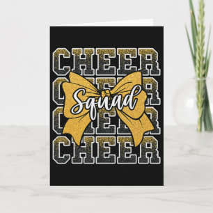 Carte Équipe de cheer jaune Équipe de sport drôle Cheerl