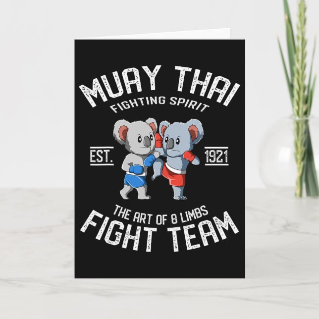 Carte Équipe de combat Muay Thai Koala - Nak Muay, Kickb (Devant)