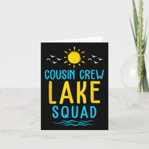 Carte Équipe de cousins Équipe du lac Vacances d'été Fam