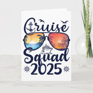 Carte Équipe de croisière 2025 Été Vacances Tenues assor