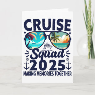 Carte Équipe de croisière 2025 Été Voyage de vacances Gr