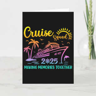 Carte Équipe de croisière 2025 Famille Amis Vacances Cor