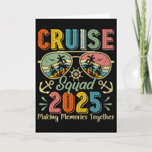 Carte Équipe de croisière 2025 Groupe familial assorti V