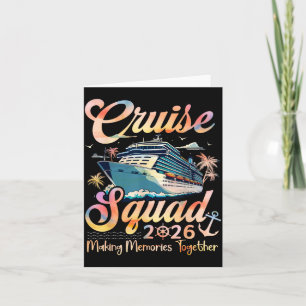 Carte Équipe de croisière 2026 Groupe familial assorti É