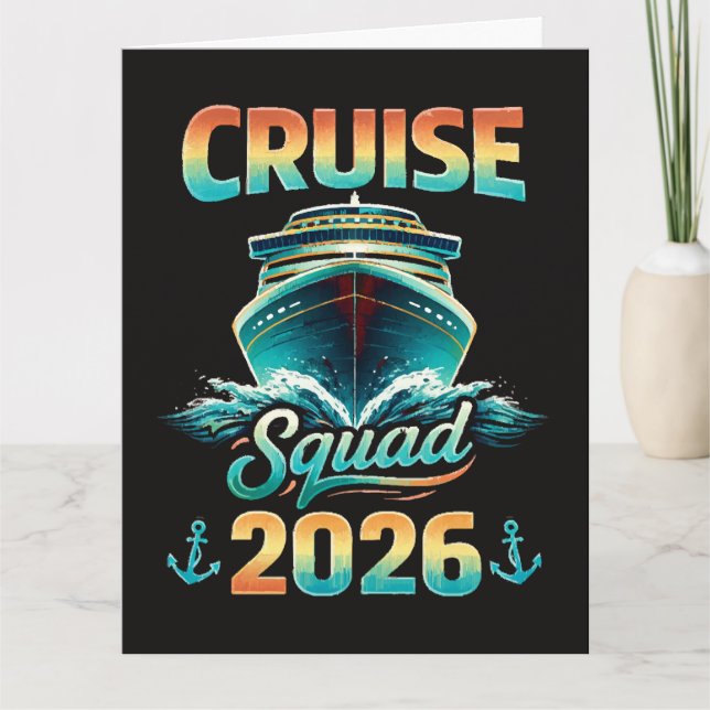Carte Équipe de croisière 2026 – Vacances d'été (Devant)