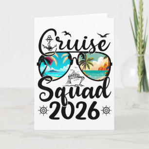 Carte Équipe de croisière 2026 Vacances d'été Famille as