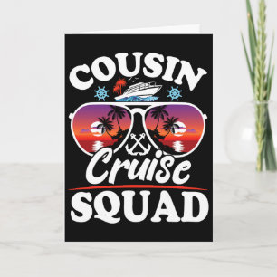 Carte Équipe de croisière Cousin Cruise 2025 Groupe de f