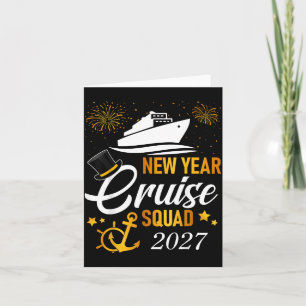 Carte Équipe de croisière du Nouvel An 2027 Réunion de v