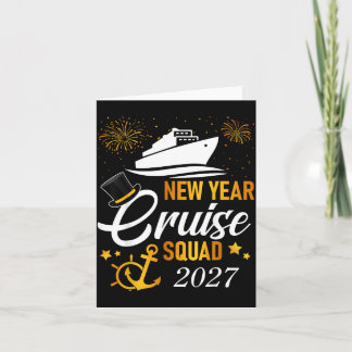 Carte Équipe de croisière du Nouvel An 2027 Réunion de v