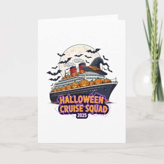 Carte Équipe de croisière Halloween 2025 Équipage de cro (Devant)