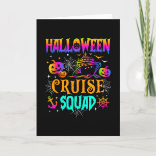 Carte Équipe de croisière Halloween 2025 Vacances en fam