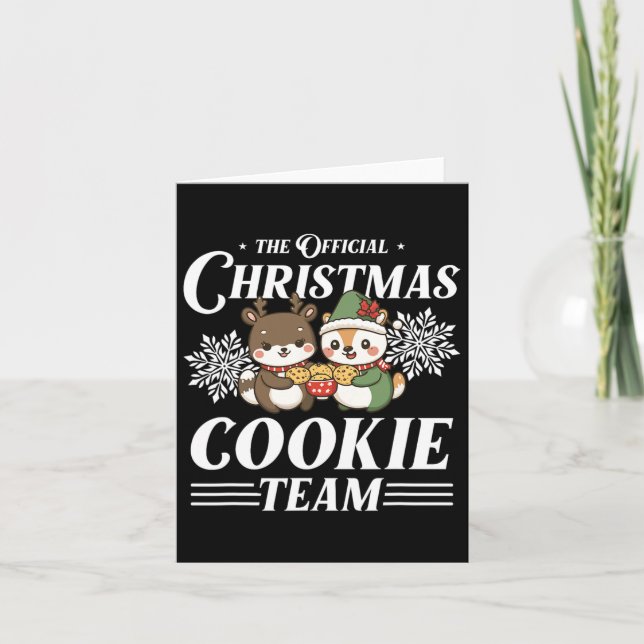 Carte Équipe de cuisine de Noël Funny X-mas Animaux (Devant)