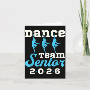 Carte Équipe de danse senior 2026 soirée de fin d'études